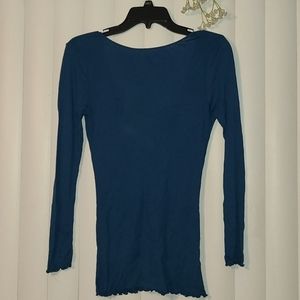 FP Turquoise V Back Top L